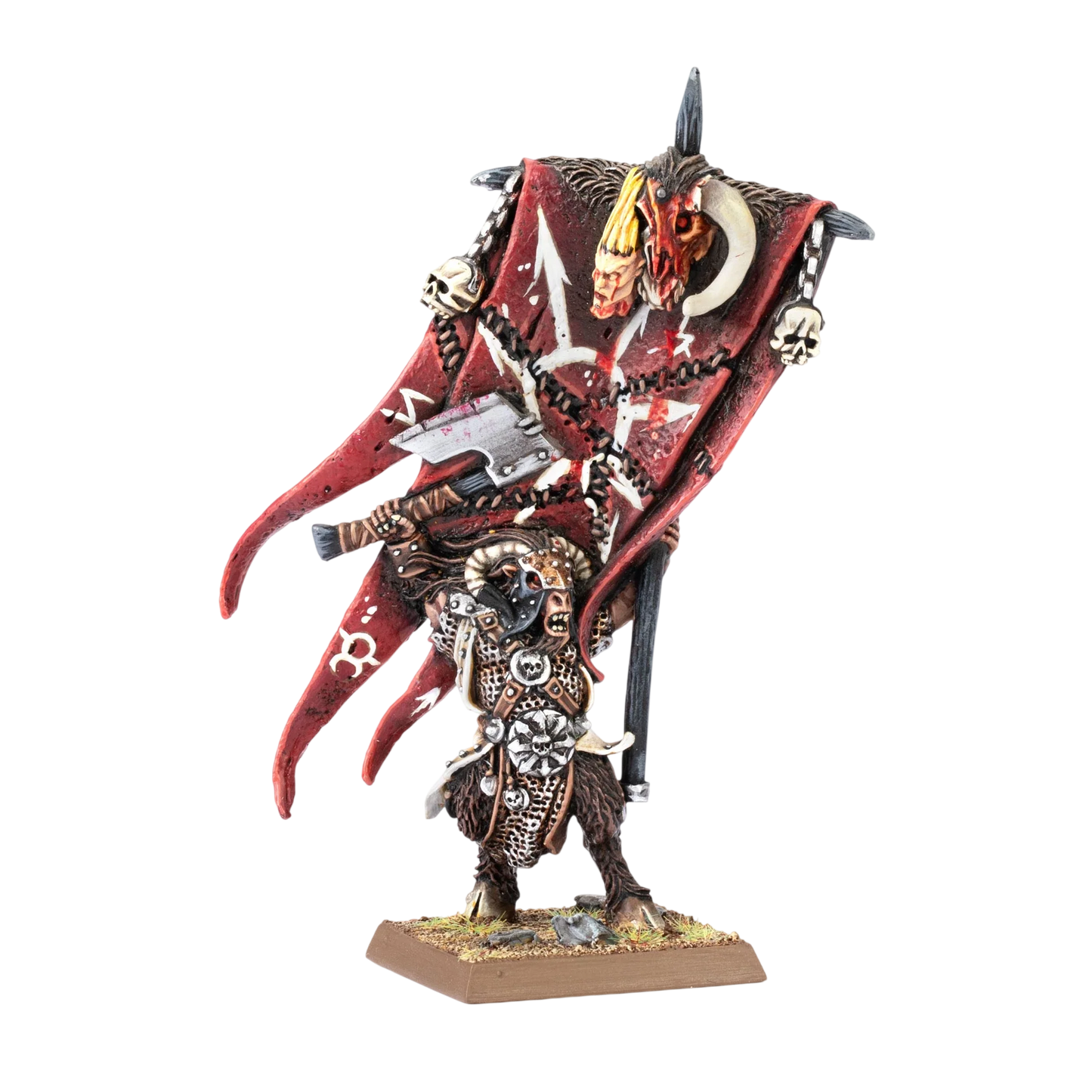 Wargor Battle Standard Bearer (New on Sprue) from Warhammer: The Old World
