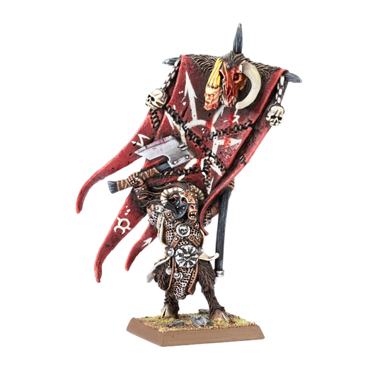 Wargor Battle Standard Bearer (Custom Painted) (Assembled) from Warhammer: The Old World