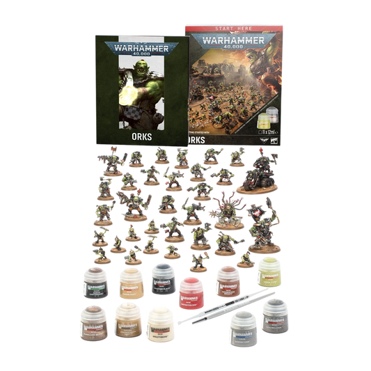 Warhammer 40,000 Getting Started with Orks (Custom Painted) (Assembled)
