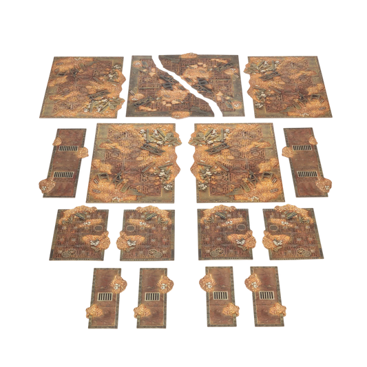 Warhammer 40,000: Terrain Area Set (Custom Painted) (Assembled)