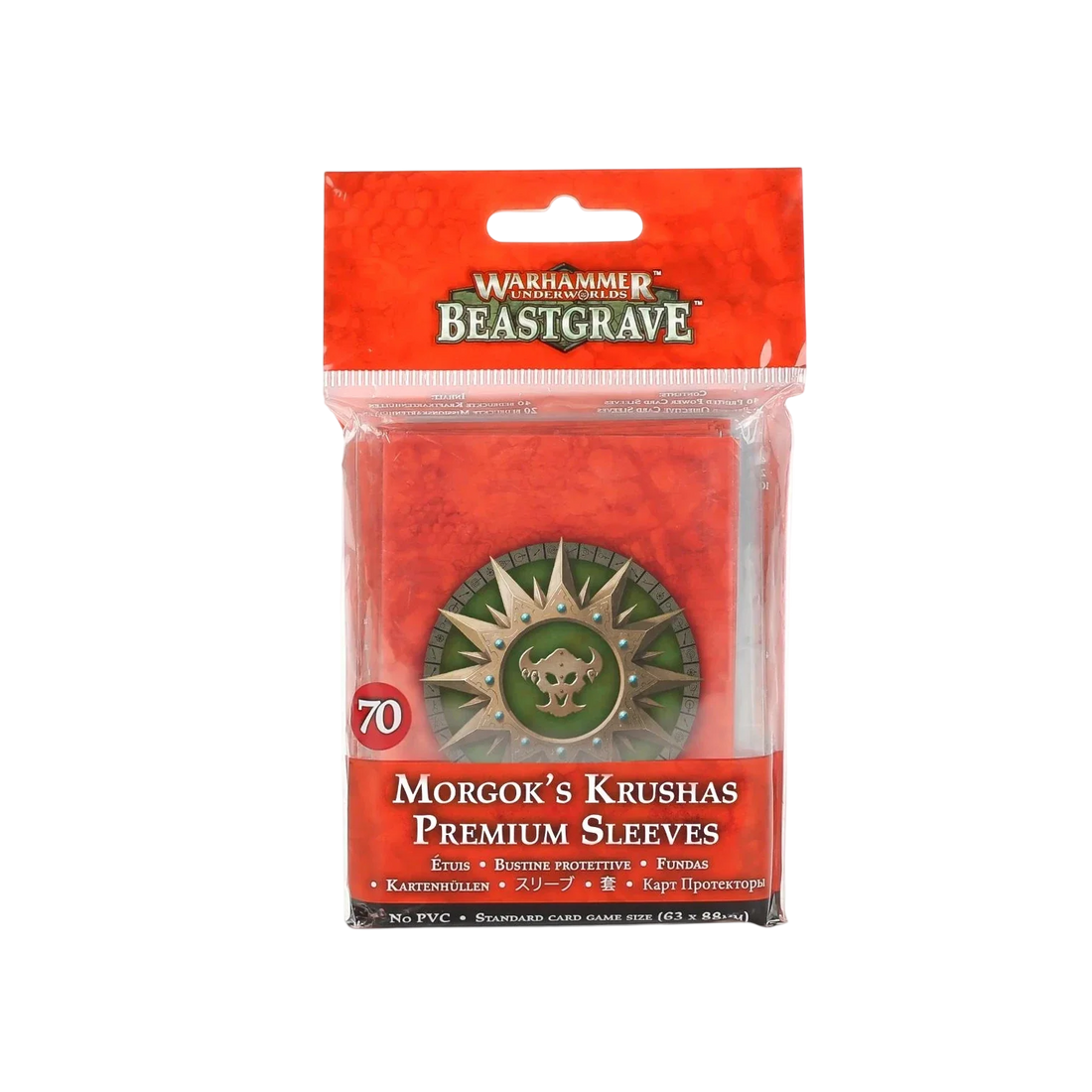 Warhammer Underworlds: Beastgrave - Morgok's Krushas Premium Sleeves