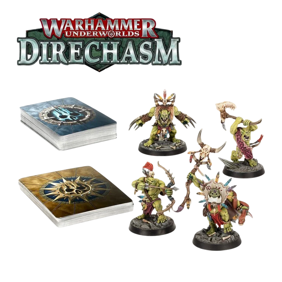 Warhammer Underworlds: Direchasm - Hedkrakka's Madmob (Unpainted) (Assembled)