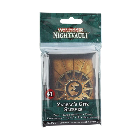 Warhammer Underworlds: Nightvault Zarbag's Gitz Sleeves (New in Box)