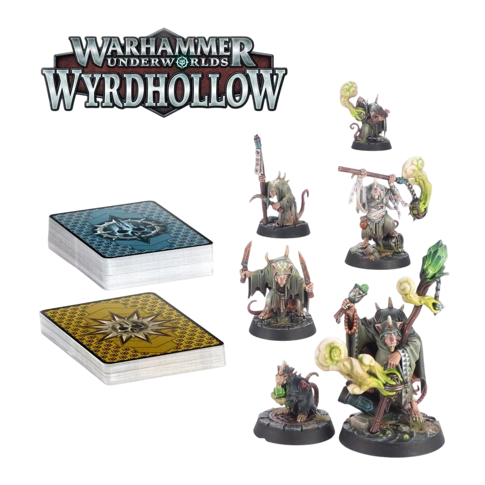 Warhammer Underworlds: Wyrdhollow - Skabbik's Plaguepack (Custom Painted) (Assembled)
