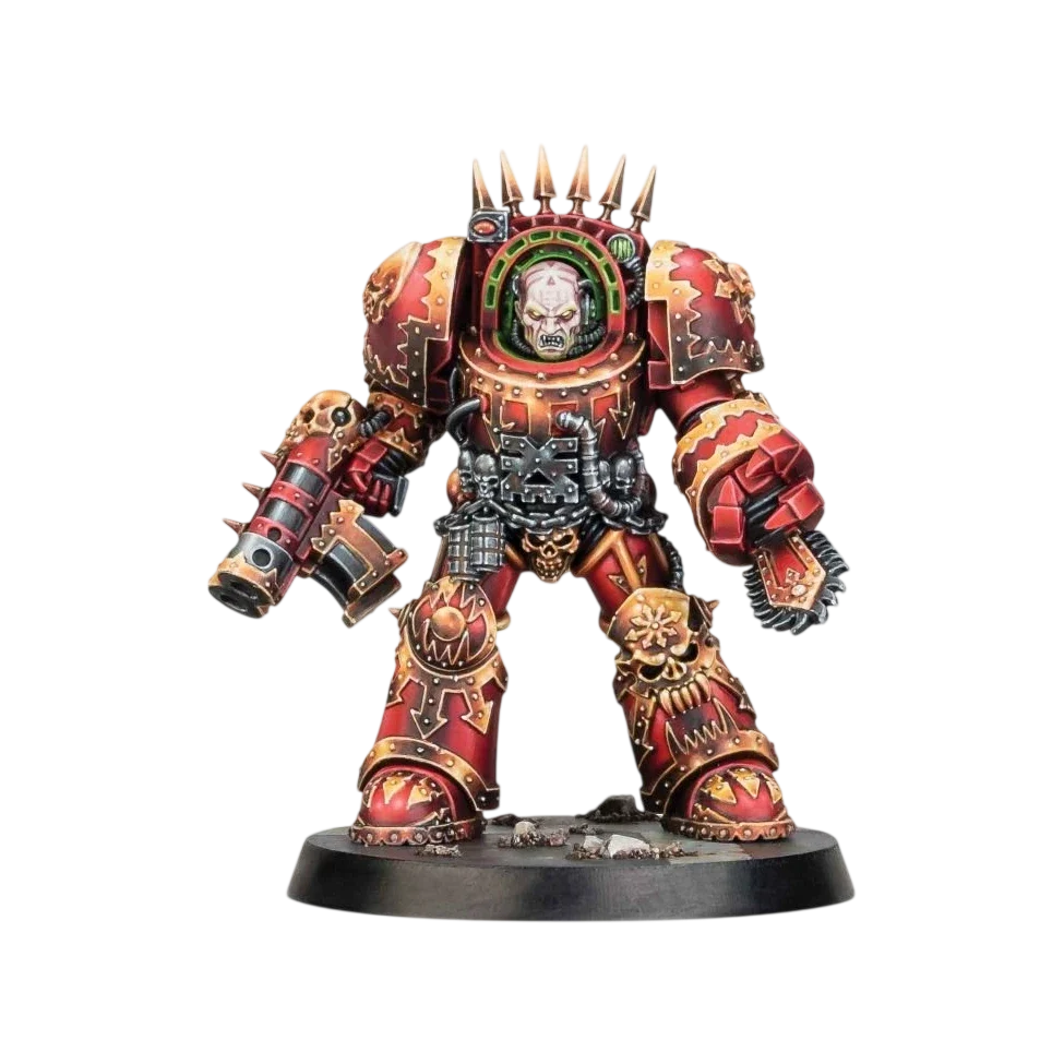 Warhammer+ Year 2: World Eaters Terminator - Azrakh the Annihilator (Custom Painted) (Assembled)