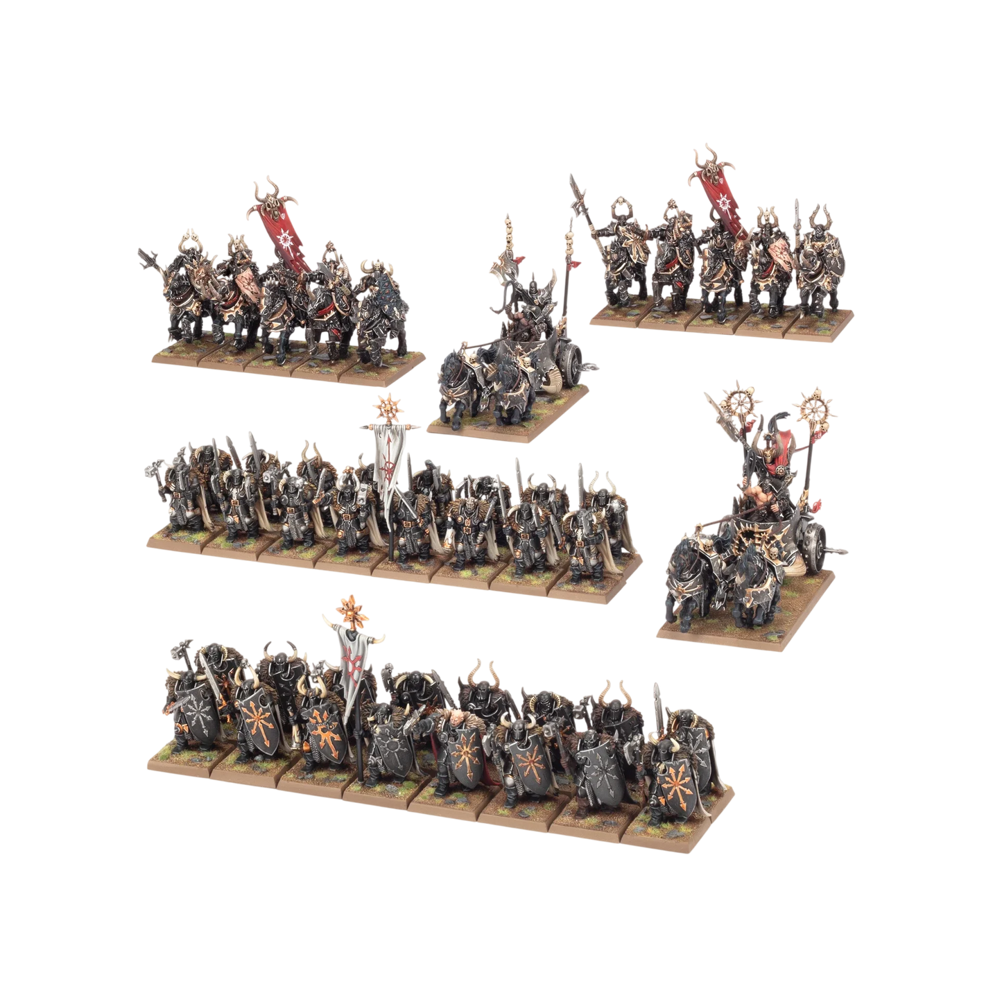 Warriors of Chaos Battalion (Unpainted) (Assembled)