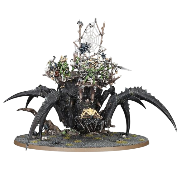 Webspinner Shaman on Arachnarok Spider (Unpainted) (Assembled) from Age of Sigmar