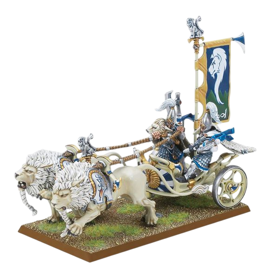 White Lion Chariot (Unpainted) (Assembled)