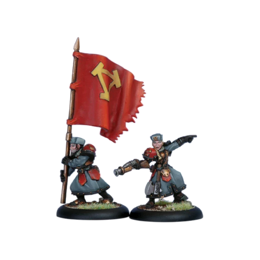 Winter Guard Officer & Standard Bearer (Unpainted) (Assembled)