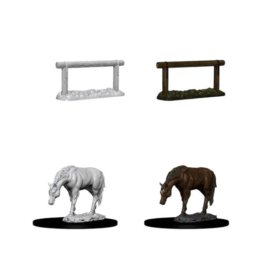 WizKids Deep Cuts: Horse & Hitch (Custom Painted)