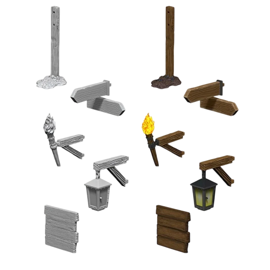 WizKids Deep Cuts: Signs & Lights (Unpainted)