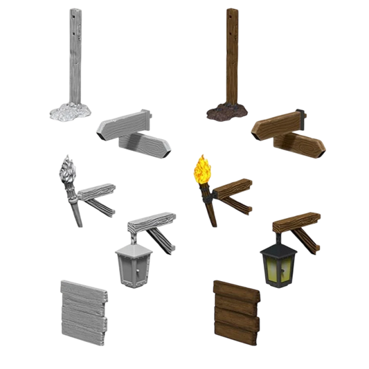 WizKids Deep Cuts: Signs & Lights (Unpainted)