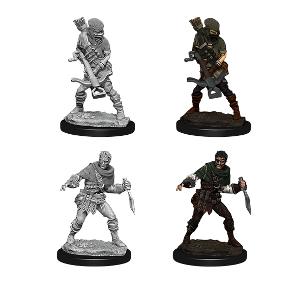 WizKids Deep Cuts Unpainted Miniatures: Bandits (Unpainted)