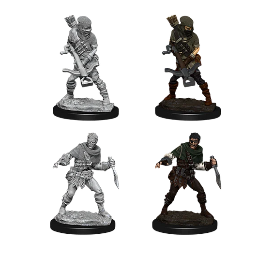 WizKids Deep Cuts Unpainted Miniatures: Bandits (Unpainted)
