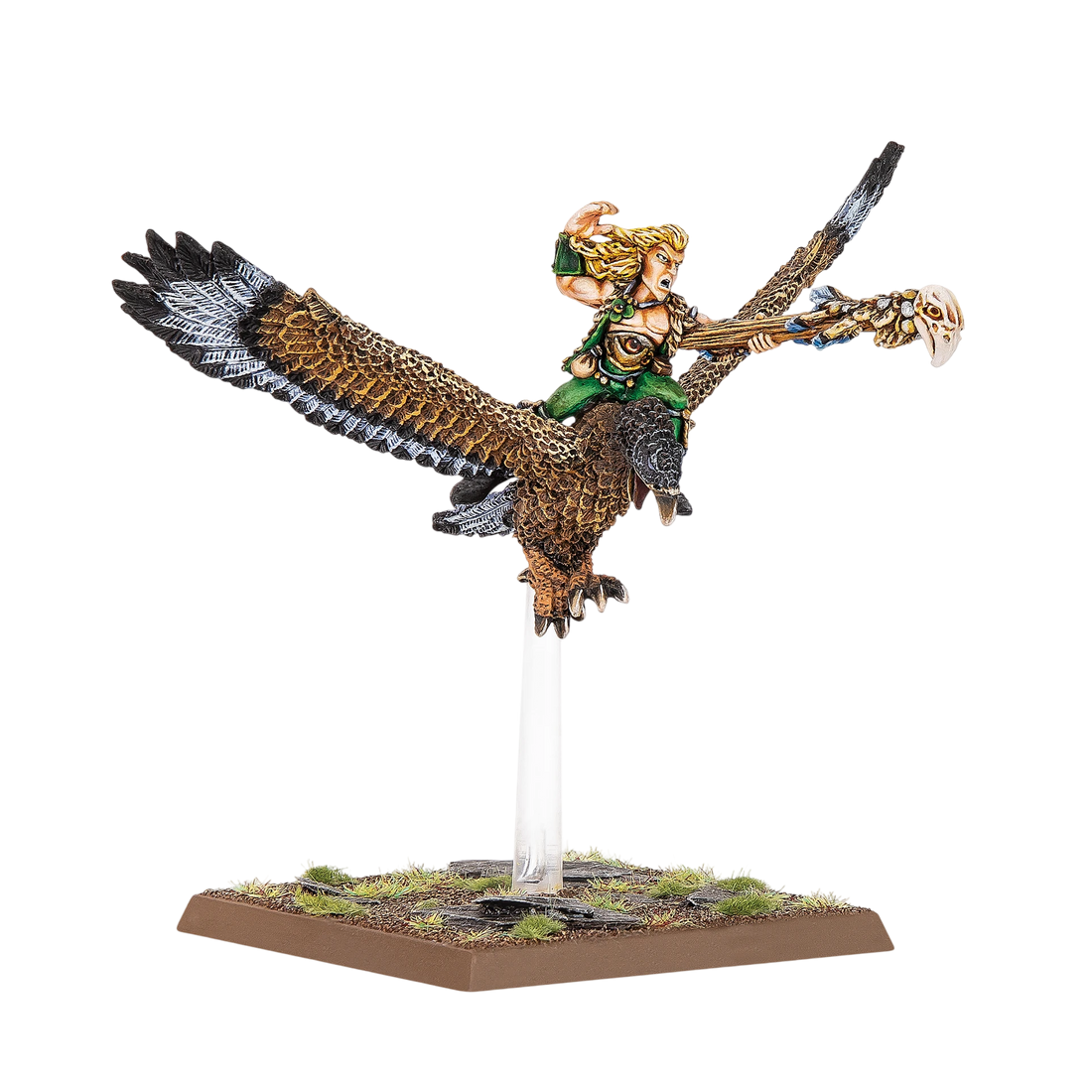 Wood Elf Mage on Warhawk (New on Sprue)