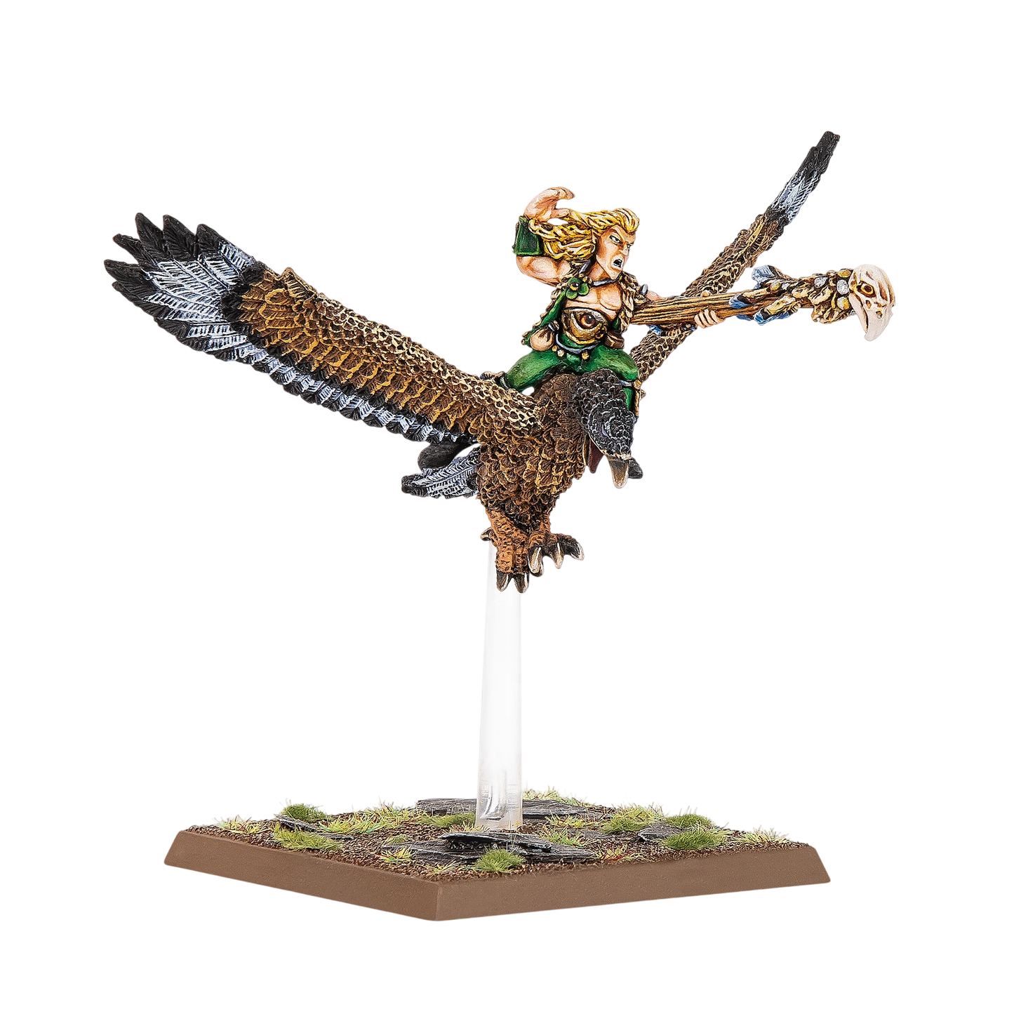 Wood Elf Mage on Warhawk (New in Box) from Warhammer: The Old World