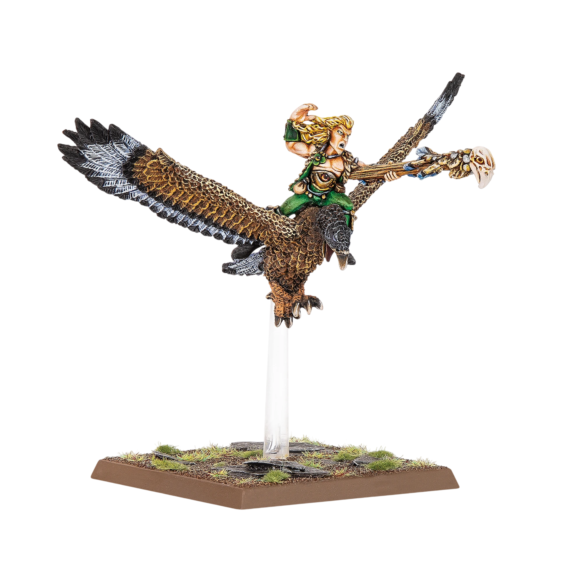 Wood Elf Mage on Warhawk (New in Box) from Warhammer: The Old World
