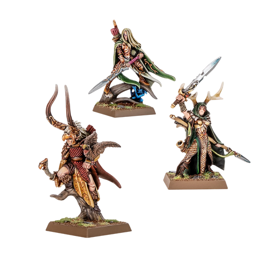 Wood Elf Nobles (Custom Painted) (Assembled) from Warhammer: The Old World