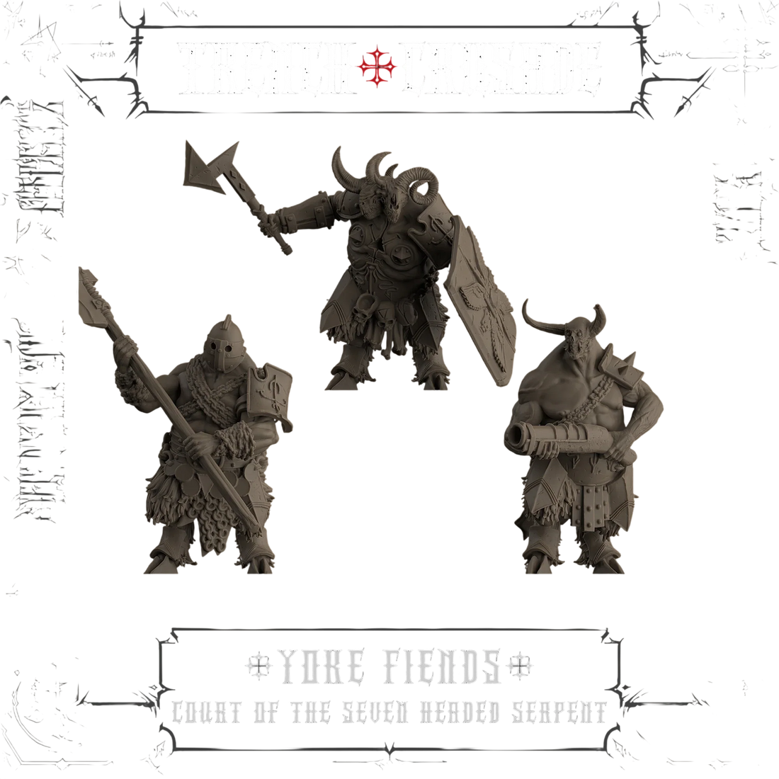 Yoke Fiends - Court Of The Seven Headed Serpent (Unpainted) (Assembled)
