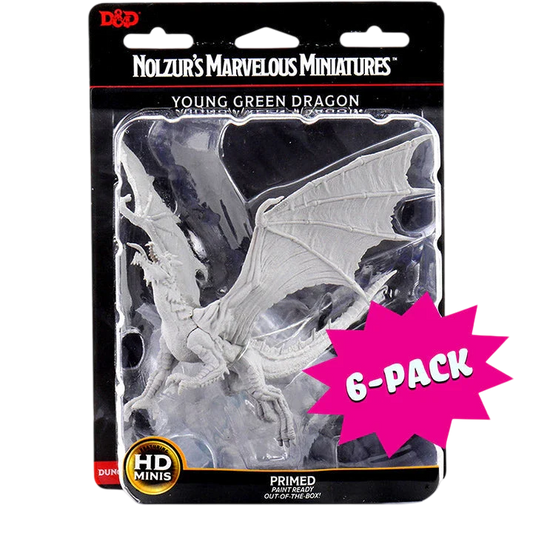 Young Green Dragon (Bundle of 6) (Unpainted)