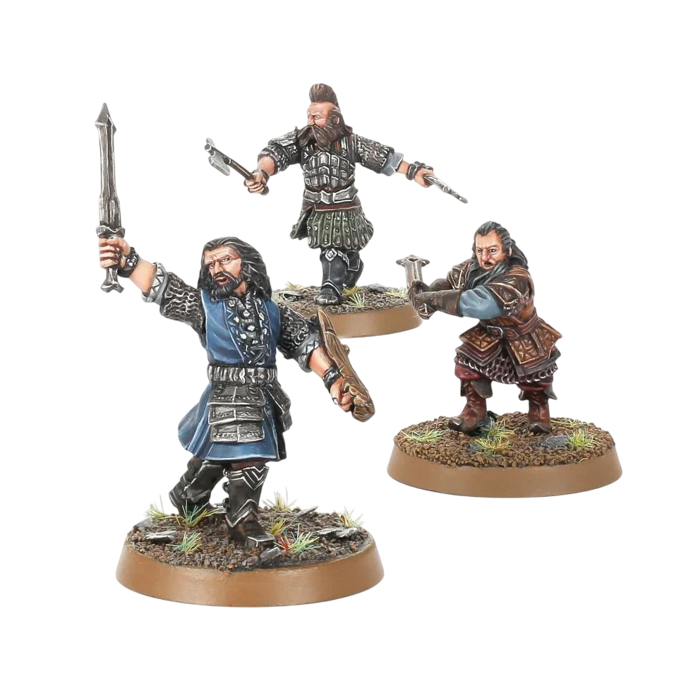 Young Thorin™, Balin™ and Dwalin™ (Custom Painted) (Assembled)