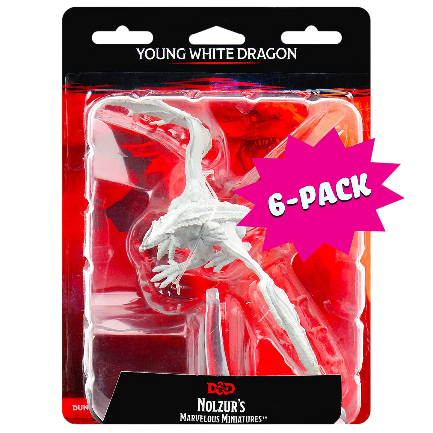 Young White Dragon (Bundle of 6) (Unpainted)