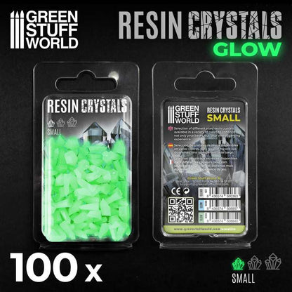 Green Stuff World for Models and Miniatures – Green Glow Resin Crystals – Small 10385
