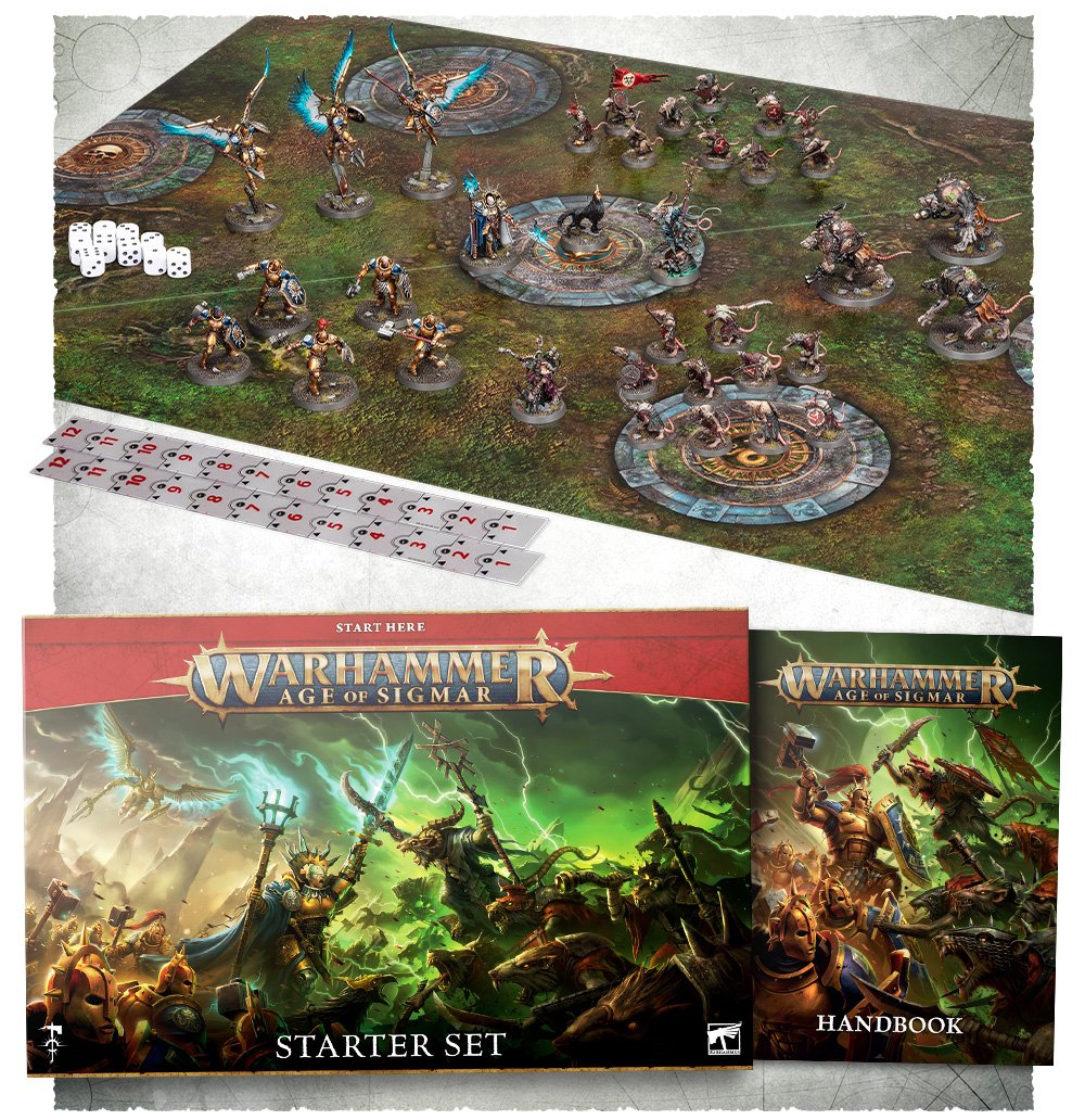 Warhammer Age of Sigmar: Starter Set (Unpainted) (Assembled)