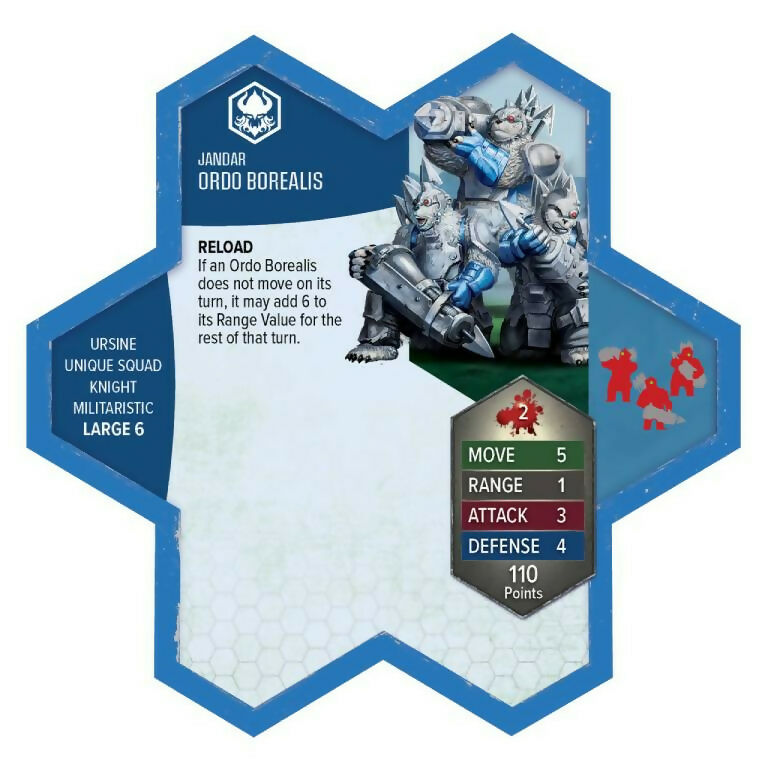 Ordo Borealis Prepainted New in Box Miniatures' Army Card from Heroscape Age of Annihlation Rising Tide on Wargame Trader