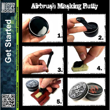Green Stuff World for Models & Miniatures Airbrush Masking Putty 1908