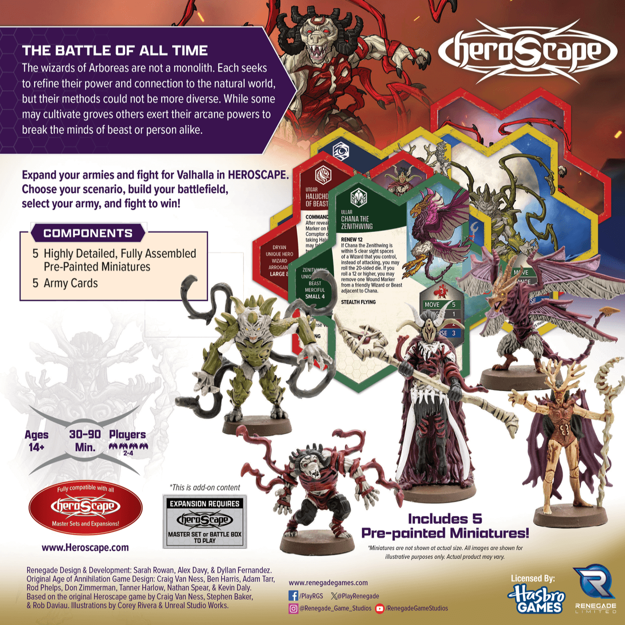 Heroes of Arboreas Army Expansion (Embers of War) (Prepainted) (New in Box)