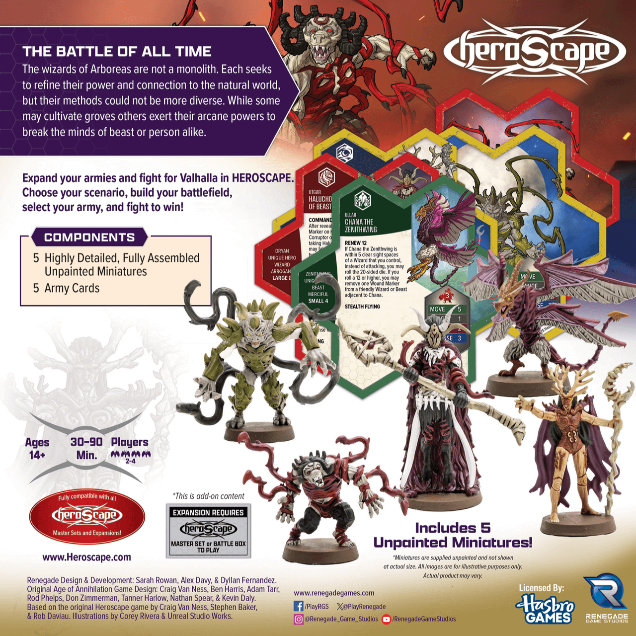 Heroes of Arboreas Army Expansion (Embers of War) (Unpainted) (New in Box)