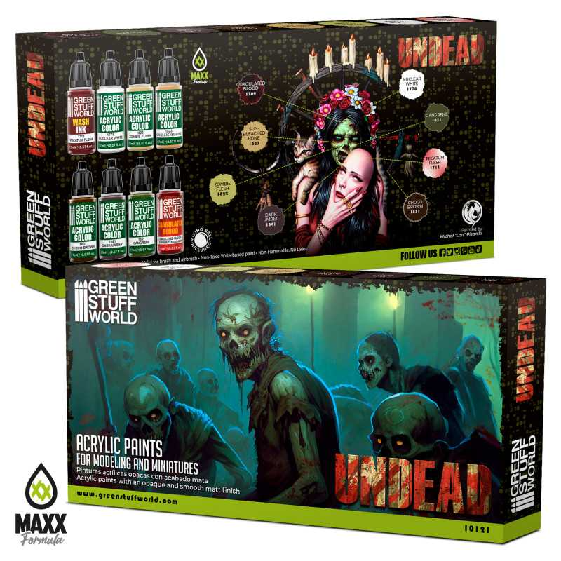Green Stuff World: Paint Set - Undead 10121