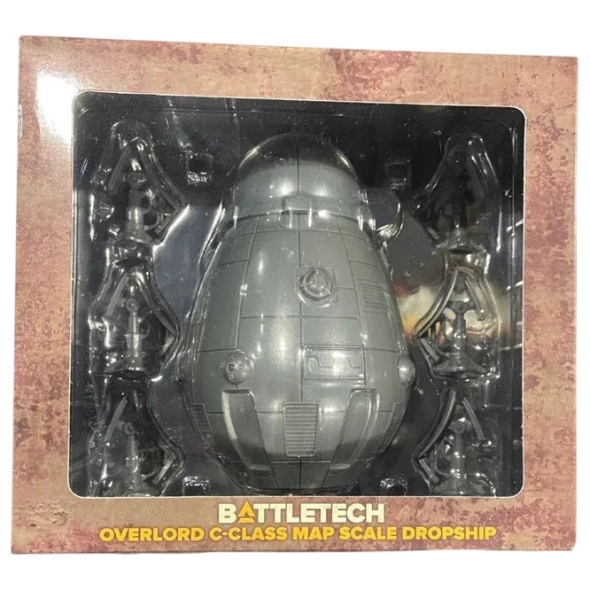 BattleTech: Overlord Class Map Scale DropShip (Unpainted) (Assembled)