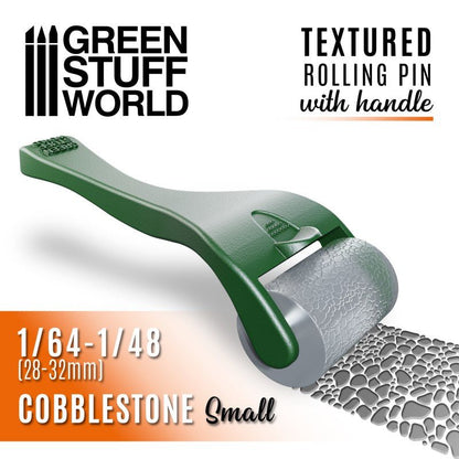 Green Stuff World - Rolling pin with Handle - Cobblestone Small 10483 - Cobbco