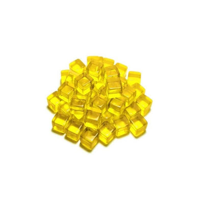 Green Stuff World for Models & Miniatures Yellow Cube tokens 8mm 3787 - Cobbco