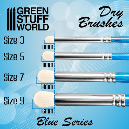 Green Stuff World Blue Series Dry Brush – Size 3 for Models & Miniatures 2953