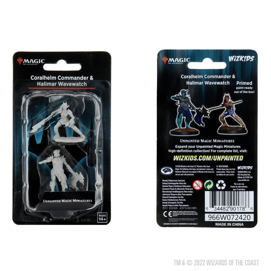 Magic: The Gathering Miniatures: Coralhelm Commander & Halimar Wavewatch (Custom Painted)