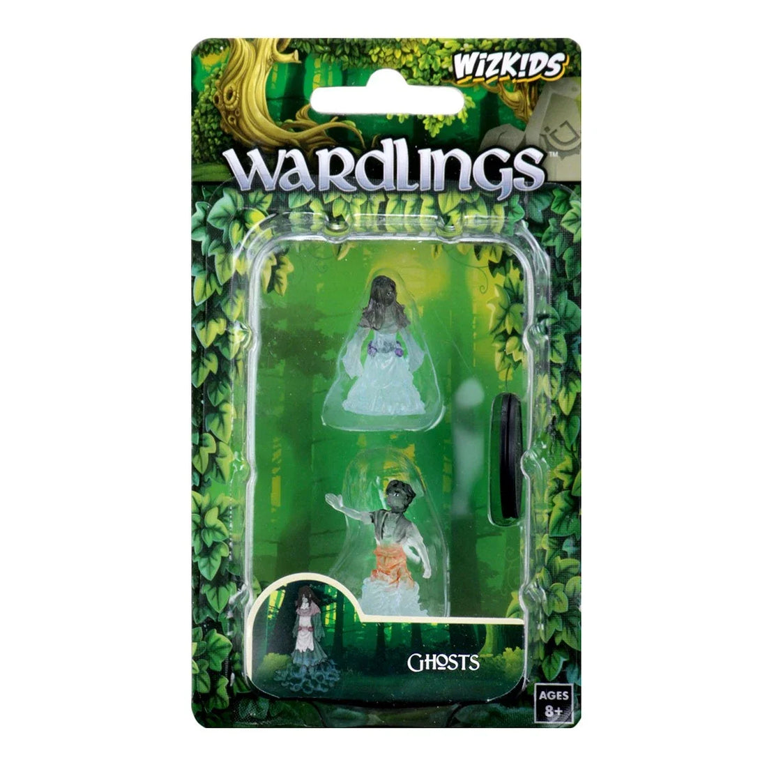 WizKids Wardlings: Ghost (Female) & Ghost (Male) (Custom Painted)