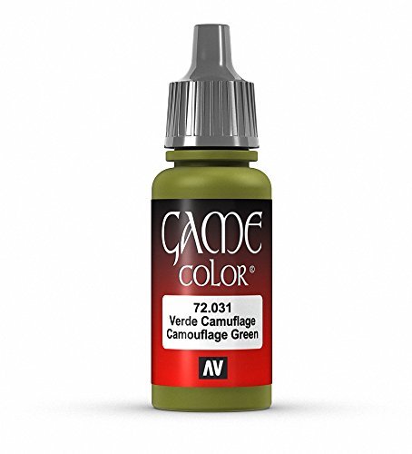 Vallejo Game Color Camouflage Green Paint, 17ml