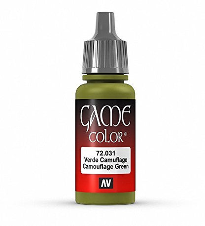 Vallejo Game Color Camouflage Green Paint, 17ml