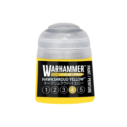 Warhammer Tone Pro Paint Hawkshroud Yellow 4 12Ml - Citadel Acrylic