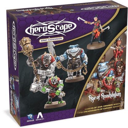 Crimson Widow & Dreadnoughts of Caraway Cavern Army Expansion (Embers of War) (Unpainted) (New in Box)