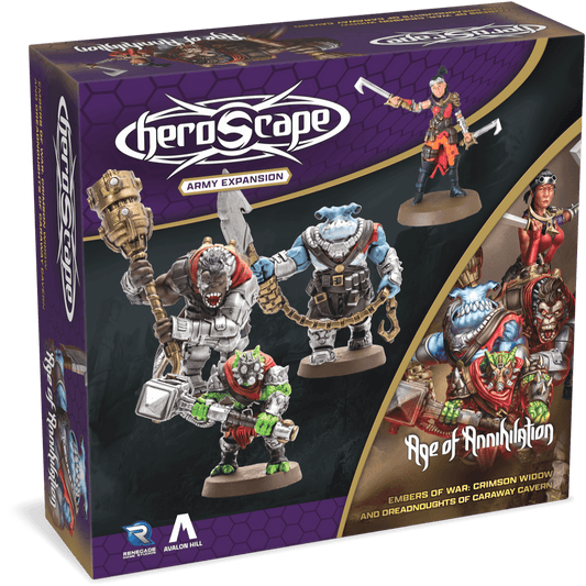 Crimson Widow & Dreadnoughts of Caraway Cavern Army Expansion (Embers of War) (Unpainted) (New in Box)