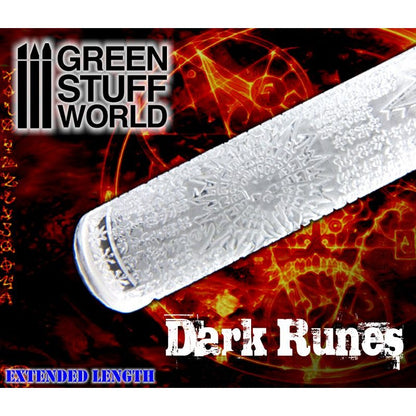 Green Stuff World Rolling Pin - Dark Runes 1279
