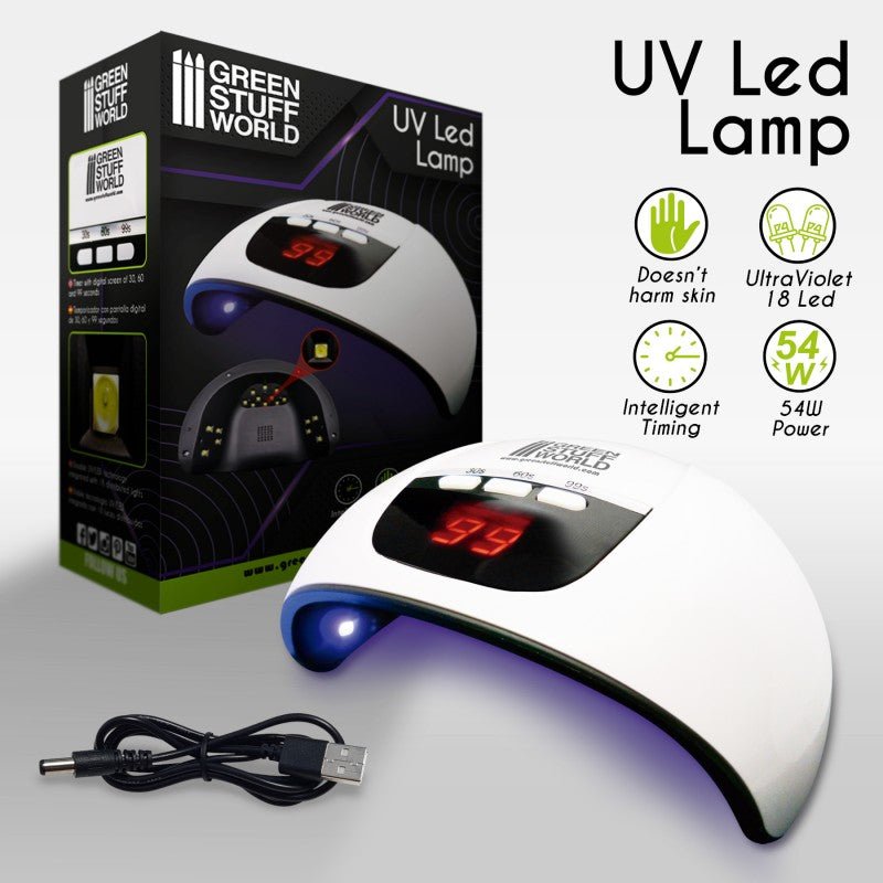 Green Stuff World Ultraviolet LED Lamp for Curing Resins and Fluorescent Paint 2384 - Cobbco