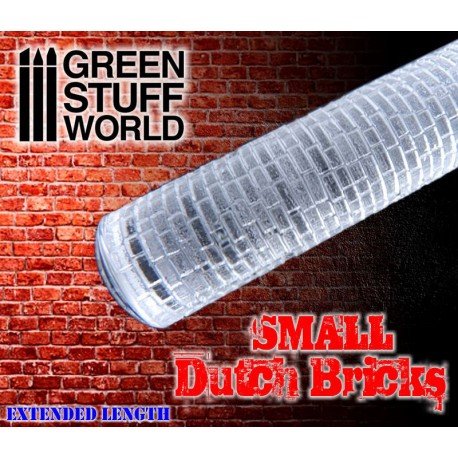Green Stuff World Rolling Pin Small DUTCH Bricks 1660 - Cobbco