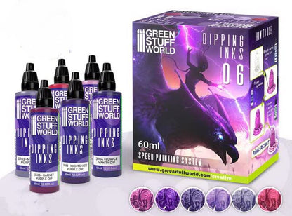Green Stuff World Paint Set 11694 - Dipping Ink Contrast Paint Collection 06 - Cobbco