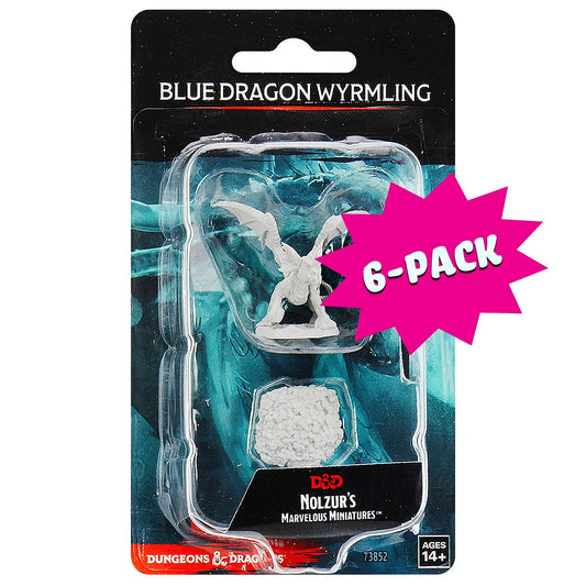 Blue Dragon Wyrmling (Bundle of 6) (Unpainted)