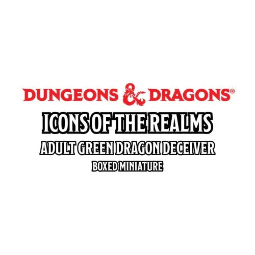 D&D Icons of the Realms: Adult Green Dragon Deceiver Boxed Miniature (Unpainted)